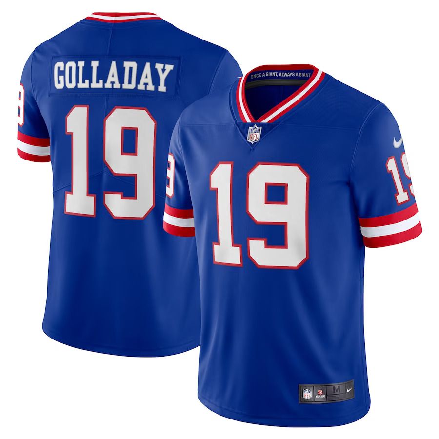 Men New York Giants #19 Kenny Golladay Nike Royal Classic Vapor Limited Player NFL Jersey